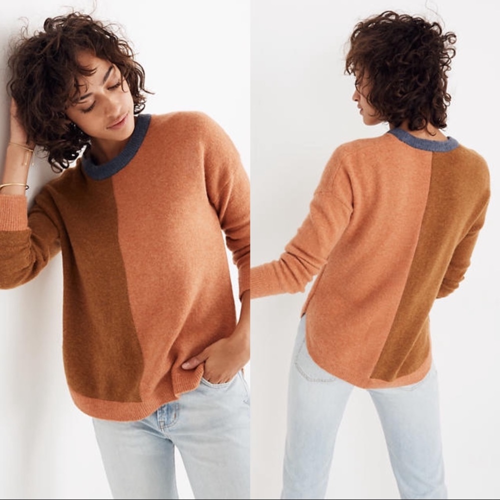 MADEWELL Westlake Colorblock Pullover Sweater
